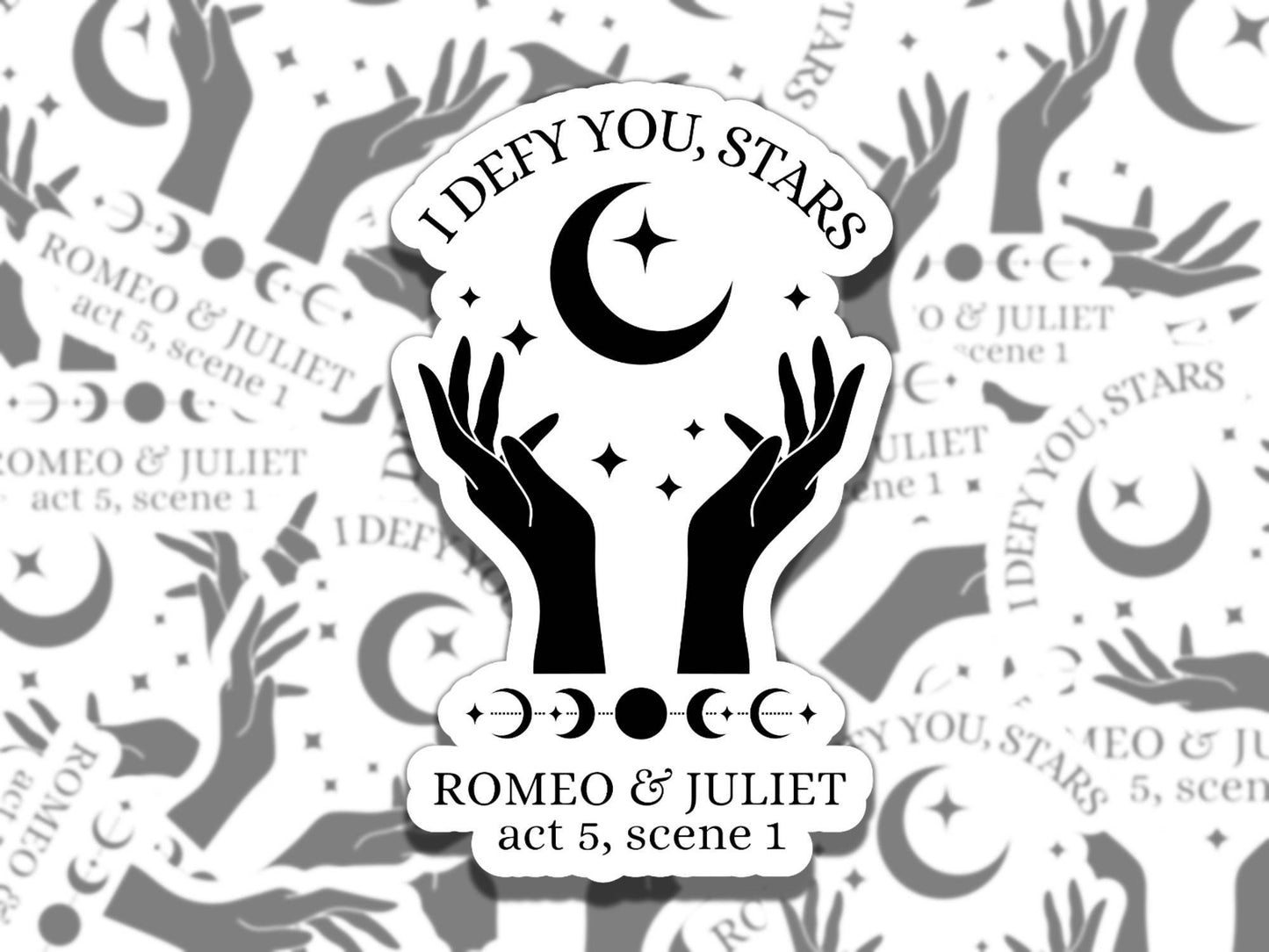 Romeo and Juliet Sticker Set Multiple Colors, Reading Vinyl Sticker, Smutty Waterproof eReader, Kindle, Cute Funny Gift for Bookworm