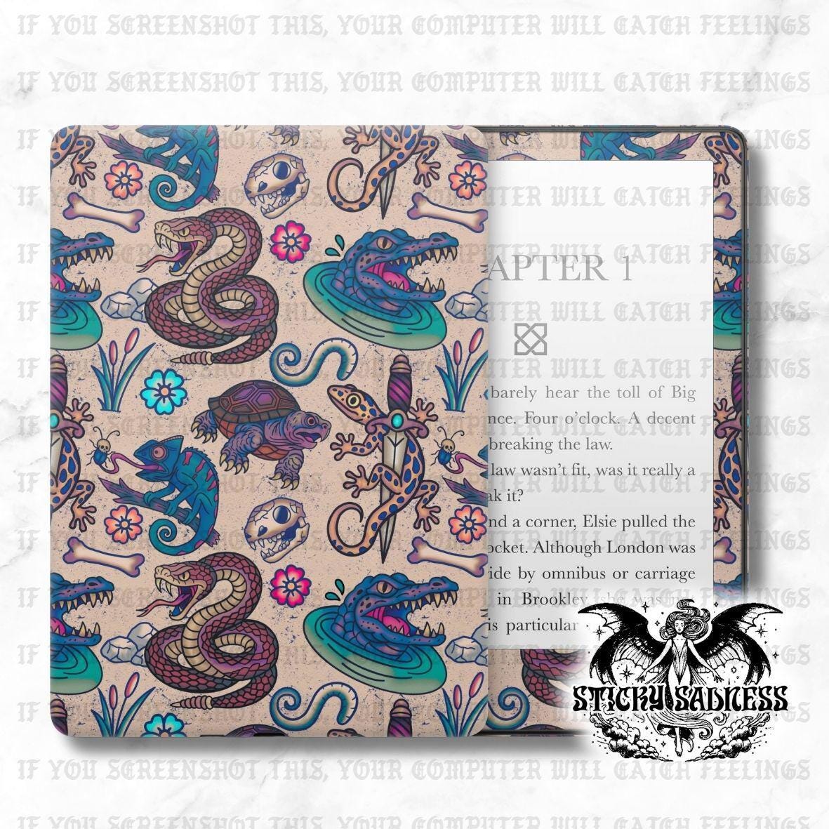 Gradient Reptile Tattoo eReader