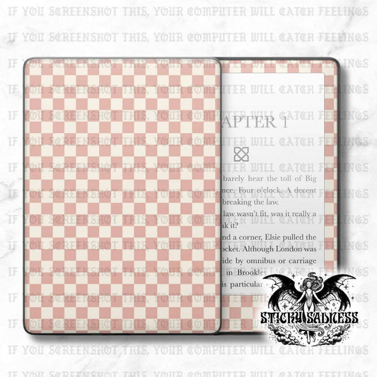 Pink Boho Checkered