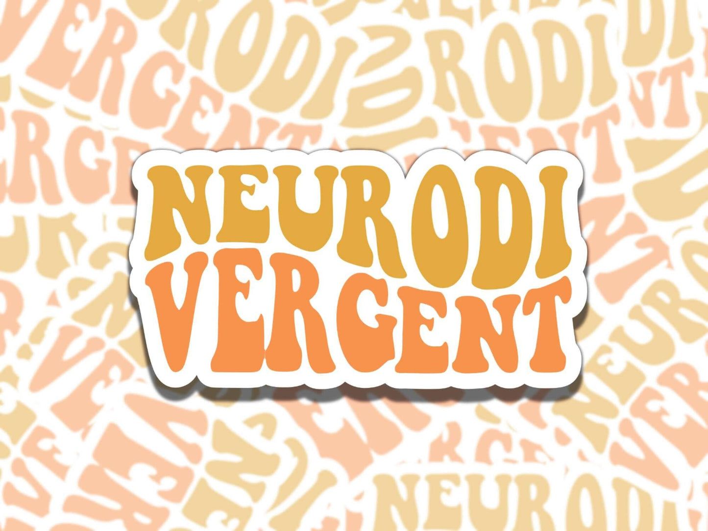 Neurodivergent Sticker, Mental Health Matters Sticker, Gift for Friend, Funny Sticker for Kindle Laptop Water Bottle Journal
