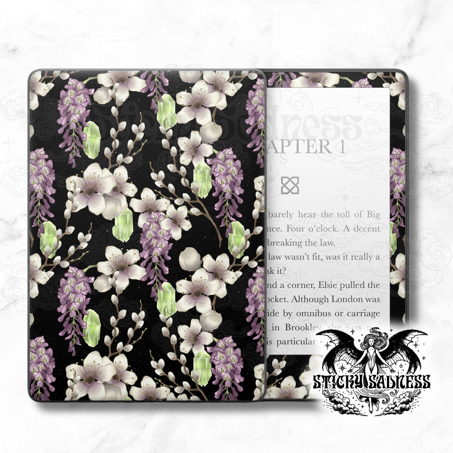 Black Peridot Blooms Gothic