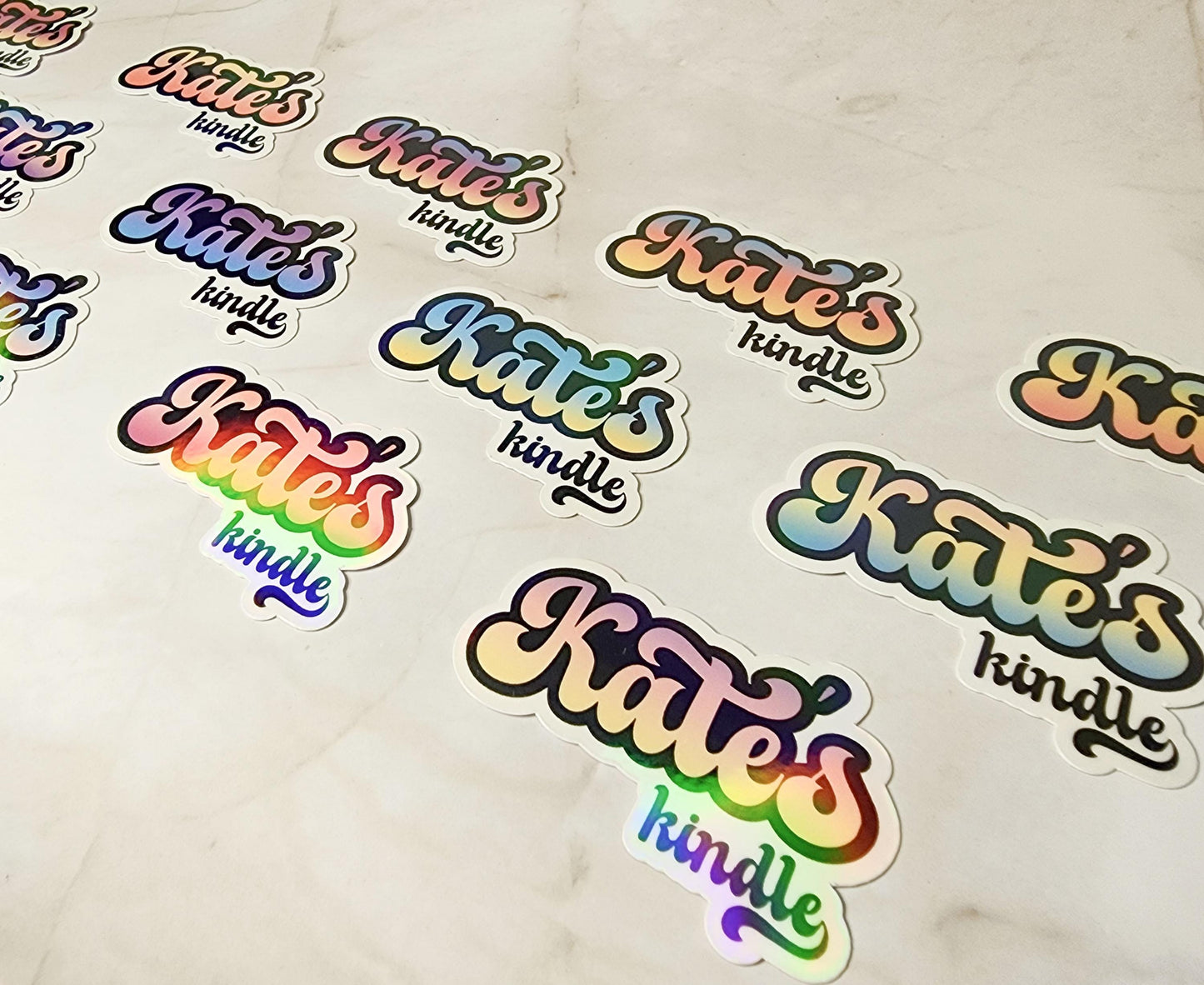 Custom Ombre Kindle Name Sticker, Reading Vinyl Sticker, BookTok Waterproof eReader, Kindle, Cute Funny Gift for Bookworm, Bookish Gift