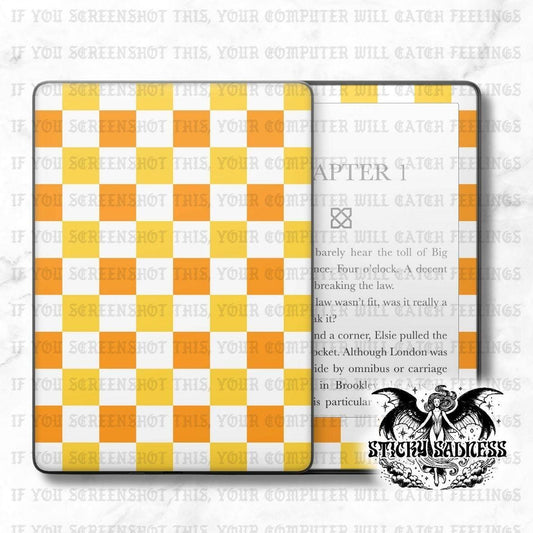 Yellow Aesthetic Checkered