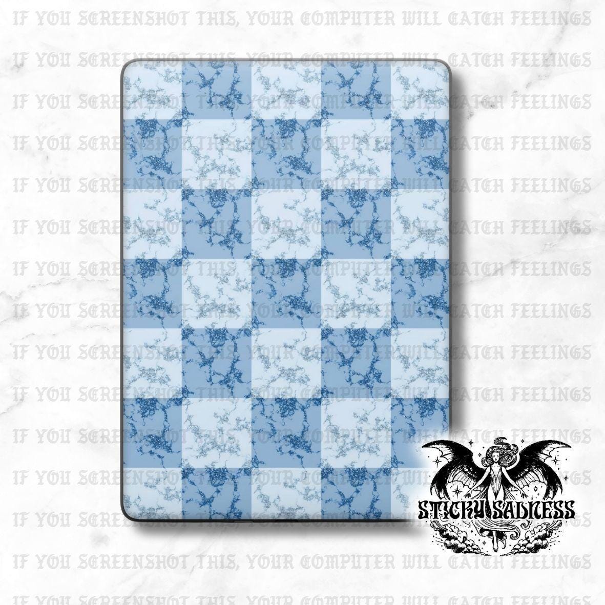 Blue Marble Checkered