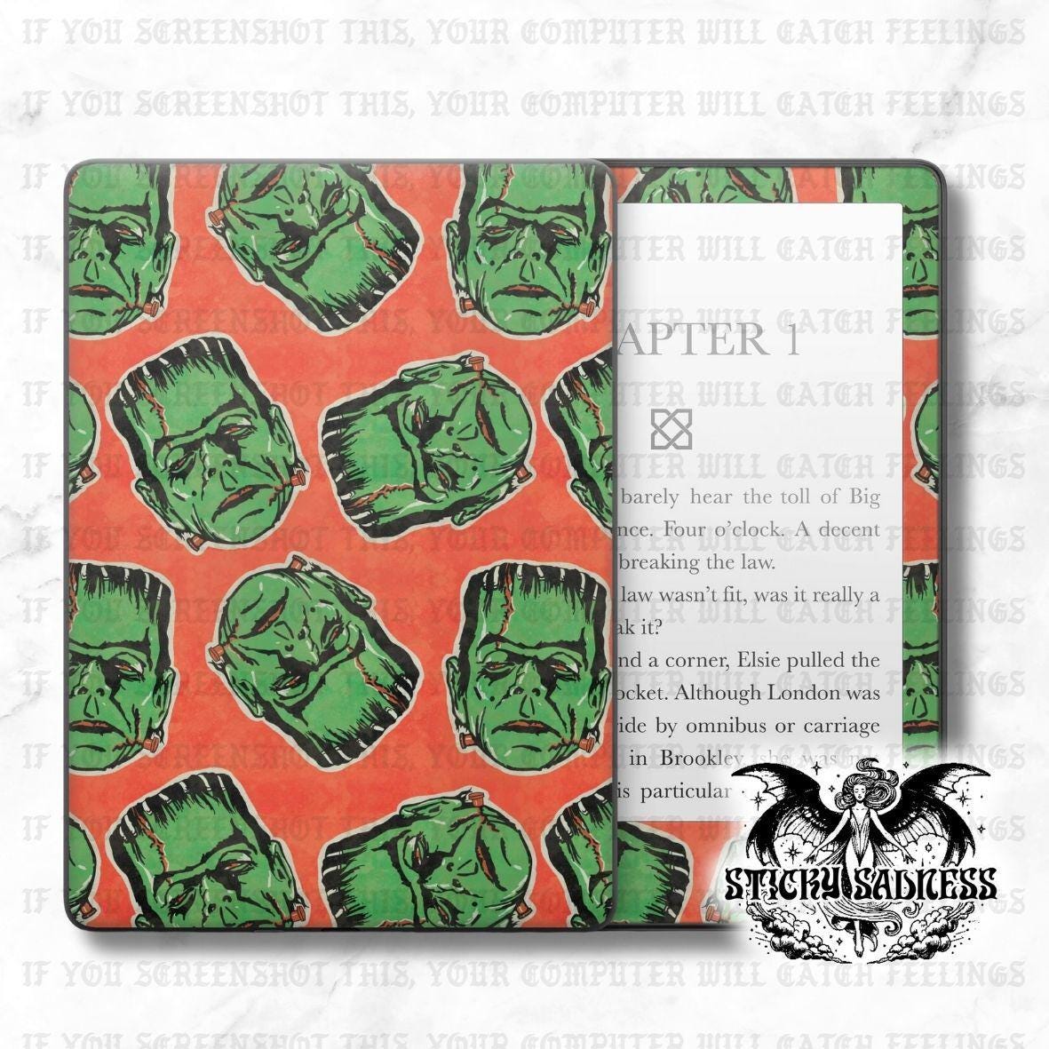 Red Frankenstein's Monster Spooky
