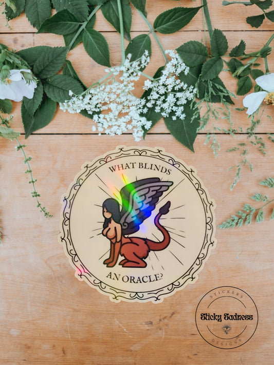 Blinded Oracle Sticker, Aidas, Crescent City Sticker, Gift for Booklover, Booktok Sticker, Smut Sticker, Laptop Sticker, Bookish Sticker